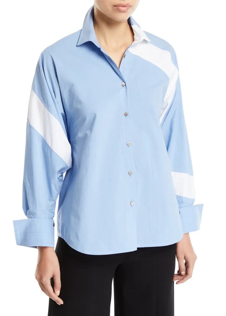 Palmer Harding Solo Striped Shirt XS Womens Blue Long Sleeve Button Down